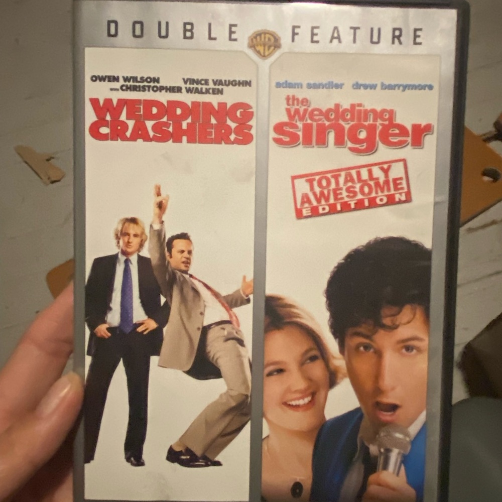 The Wedding Singer and Wedding Crashers DVDs